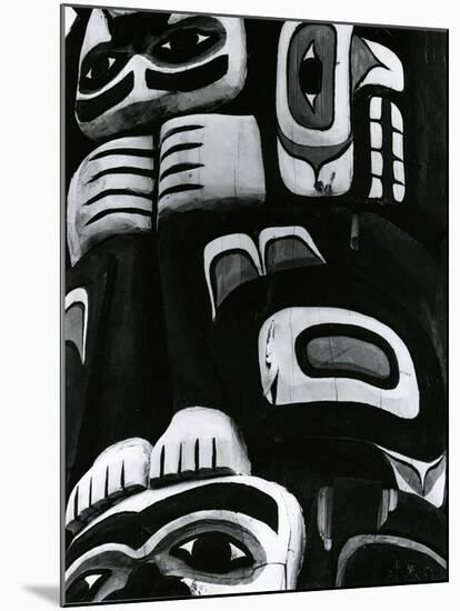 Totem Pole Detail, Alaska, c. 1970-Brett Weston-Mounted Photographic Print