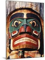 Totem Pole Detail, Duncan, Vancouver Island, BC, Canada-Walter Bibikow-Mounted Premium Photographic Print