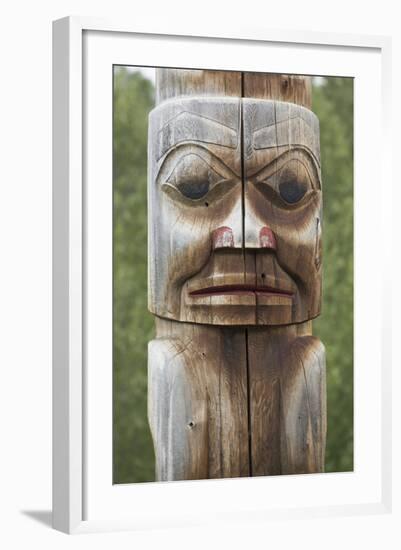 Totem Pole, Gitwangak, British Columbia, Canada, North America-Richard Maschmeyer-Framed Photographic Print