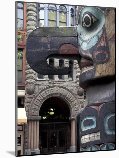 Totem Pole in Pioneer Square, Seattle, Washington, USA-Jamie & Judy Wild-Mounted Photographic Print