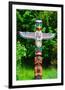 Totem Pole in Stanley Park-null-Framed Premium Giclee Print