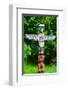 Totem Pole in Stanley Park-null-Framed Art Print