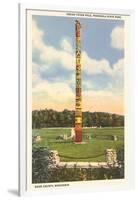 Totem Pole, Peninsula State Park, Wisconsin-null-Framed Art Print