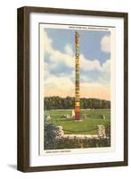 Totem Pole, Peninsula State Park, Wisconsin-null-Framed Art Print