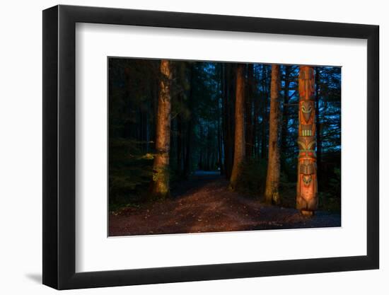 Totem Pole, Sitka National Historic Park aka Totem Park, Sitka, Alaska-Mark A Johnson-Framed Photographic Print