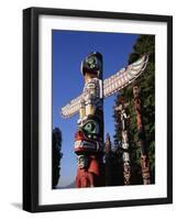 Totem Pole,Stanley Park, Vancouver, Canada-Walter Bibikow-Framed Photographic Print