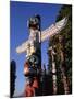 Totem Pole,Stanley Park, Vancouver, Canada-Walter Bibikow-Mounted Photographic Print