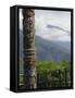 Totem Pole, Valley Scenery, Taiwan Aboriginal Culture Park, Pingtung County, Taiwan-Christian Kober-Framed Stretched Canvas