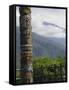Totem Pole, Valley Scenery, Taiwan Aboriginal Culture Park, Pingtung County, Taiwan-Christian Kober-Framed Stretched Canvas
