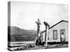 Totem Poles, Alaska, USA, 1893-John L Stoddard-Stretched Canvas