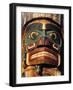 Totem Poles, British Columbia, Canada-Walter Bibikow-Framed Photographic Print