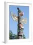 Totem Poles in Cemetery in Alert Bay, British Columbia, Canada, North America-Michael DeFreitas-Framed Photographic Print