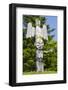 Totem Poles in Cemetery in Alert Bay, British Columbia, Canada-Michael DeFreitas-Framed Photographic Print