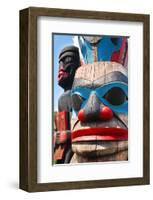 Totem Poles Pacific Northwest-null-Framed Art Print