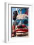 Totem Poles Pacific Northwest-null-Framed Art Print