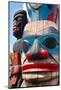 Totem Poles Pacific Northwest-null-Mounted Art Print