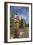 Totem Poles with Beaver Image in the Foreground-Richard Maschmeyer-Framed Photographic Print