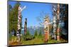 Totem's Poles in Stanley Park-null-Mounted Art Print