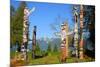 Totem's Poles in Stanley Park-null-Mounted Art Print