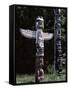 Totem, Stanley Park, Vancouver, British Columbia, Canada-G Richardson-Framed Stretched Canvas