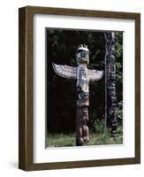 Totem, Stanley Park, Vancouver, British Columbia, Canada-G Richardson-Framed Photographic Print