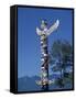 Totems, Stanley Park, Vancouver, British Columbia, Canada, North America-Harding Robert-Framed Stretched Canvas