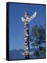 Totems, Stanley Park, Vancouver, British Columbia, Canada, North America-Harding Robert-Framed Stretched Canvas