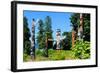 Totems Stanley Park Vancouver-null-Framed Art Print