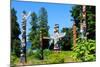 Totems Stanley Park Vancouver-null-Mounted Art Print