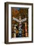 Totems Stanley Park Vancouver-null-Framed Art Print