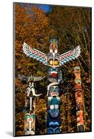 Totems Stanley Park Vancouver-null-Mounted Art Print