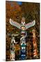 Totems Stanley Park Vancouver-null-Mounted Art Print