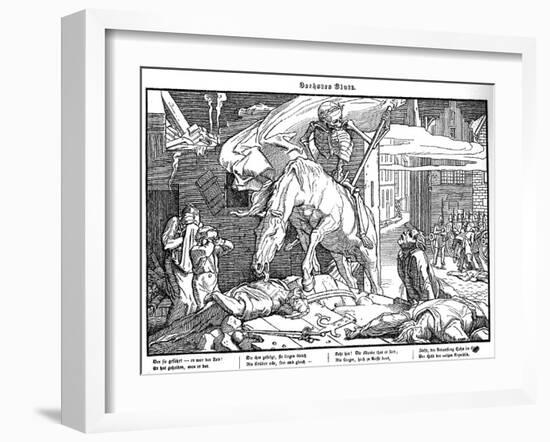 Totentanz 1848: Death as a republican hero-Alfred Rethel-Framed Giclee Print