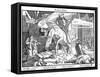 Totentanz 1848: Death as a republican hero-Alfred Rethel-Framed Stretched Canvas