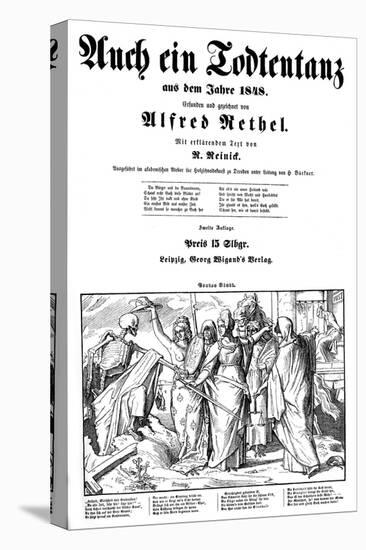 Totentanz 1848: Death is dispatched to Earth-Alfred Rethel-Stretched Canvas