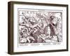 Totentanz 1848: Death leads revolutionary citizens-Alfred Rethel-Framed Giclee Print