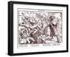 Totentanz 1848: Death leads revolutionary citizens-Alfred Rethel-Framed Giclee Print