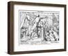 Totentanz 1848: Death offers the sword of Justice-Alfred Rethel-Framed Giclee Print