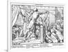 Totentanz 1848: Death offers the sword of Justice-Alfred Rethel-Framed Giclee Print