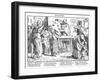 Totentanz 1848: Death proves that all men are equal-Alfred Rethel-Framed Giclee Print