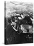 Totnes Rooftops-null-Stretched Canvas