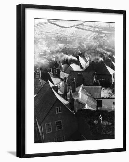 Totnes Rooftops-null-Framed Photographic Print