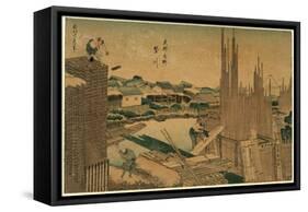 Toto Honjo Tatekawa-Katsushika Hokusai-Framed Stretched Canvas