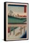 Toto Ochanomizu-Utagawa Hiroshige-Framed Stretched Canvas