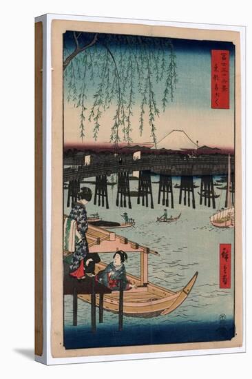 Toto Ryogoku, Ando Hiroshige, 1797-1858-Utagawa Hiroshige-Stretched Canvas