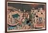 Toto Ryogokubashi Kawabiraki Han'Ei Zu-Utagawa Toyokuni-Framed Giclee Print