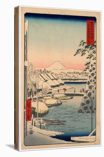 Toto Sukiyabashi-Utagawa Hiroshige-Stretched Canvas