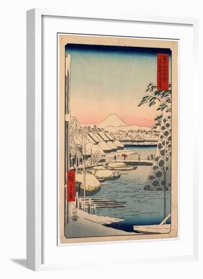 Toto Sukiyabashi-Utagawa Hiroshige-Framed Giclee Print