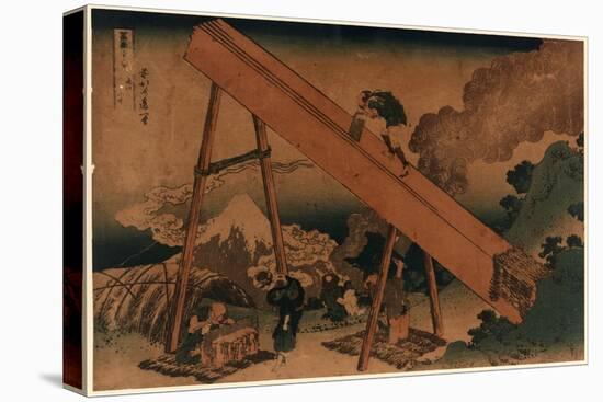 Totomi Sanchu-Katsushika Hokusai-Stretched Canvas