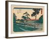 Totsuka, Between 1848 and 1854 Ando, Hiroshige 1797-1858-Utagawa Hiroshige-Framed Giclee Print